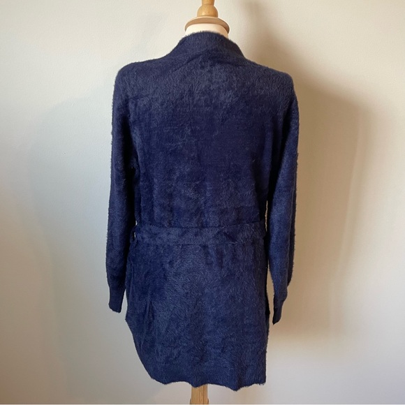 SAVAGE x Fenty (M/L) Fluff it Up Robe in Navy Blue - Picture 14 of 15